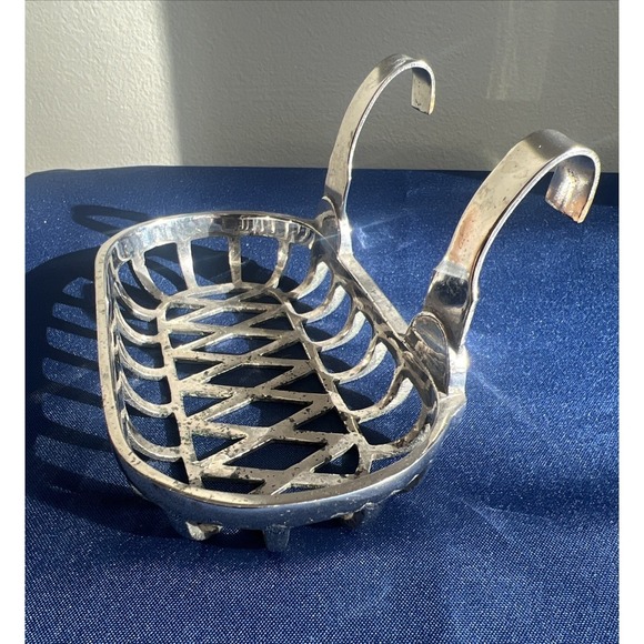 Clawfoot Bathtub Bar Soap Caddy Holder, Vintage, Chrome Metal, antique style - Picture 4 of 13